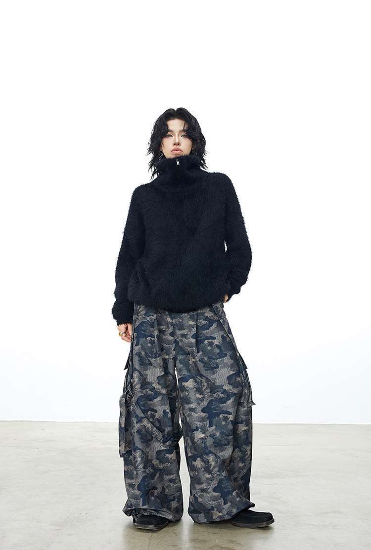 Health Wellness Gym - Fur Collar Pullovers Anime Rabbit Mens