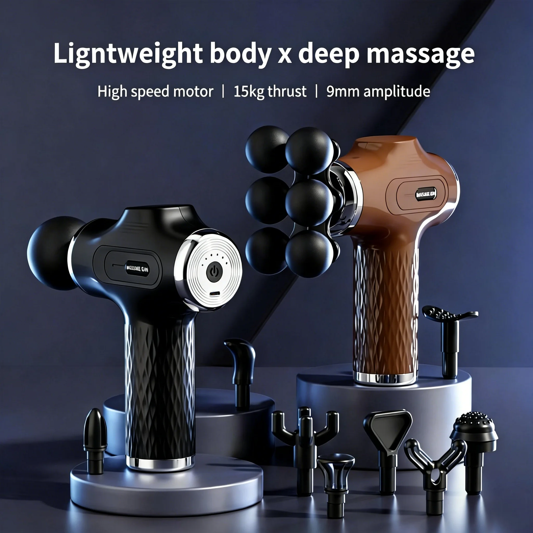 10 head massage gun muscle rel - огляд і ціна Scalp Massager Electric