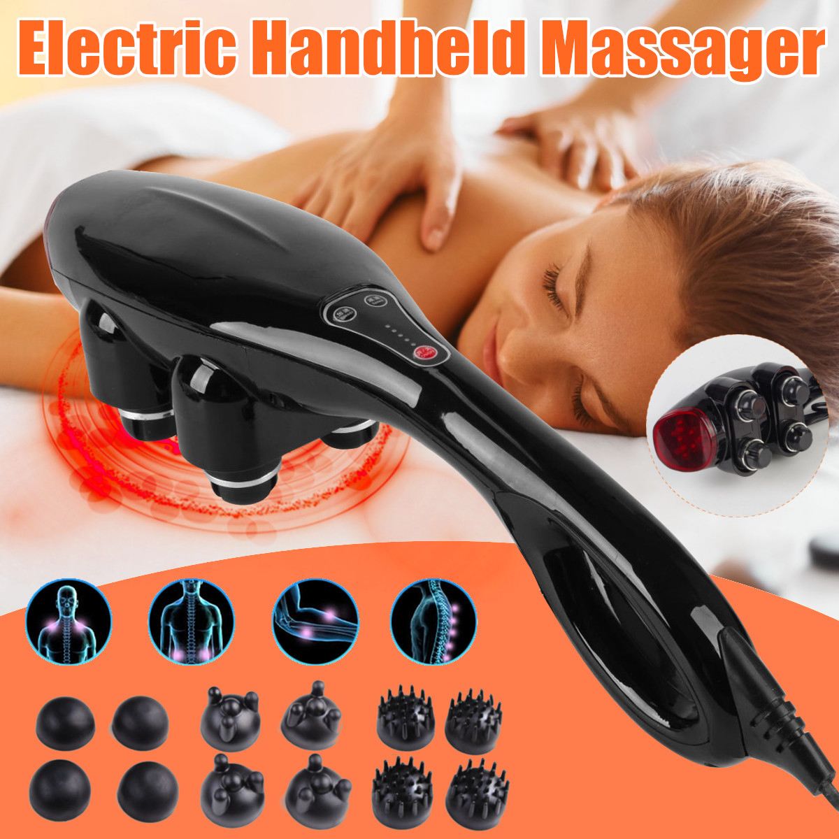 Four-head powerful multifuncti - огляд і ціна Scalp Massager Electric