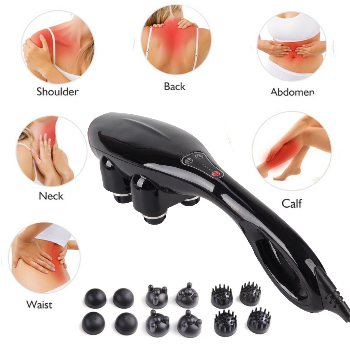 Four-head powerful multifuncti - огляд і ціна Scalp Massager Electric