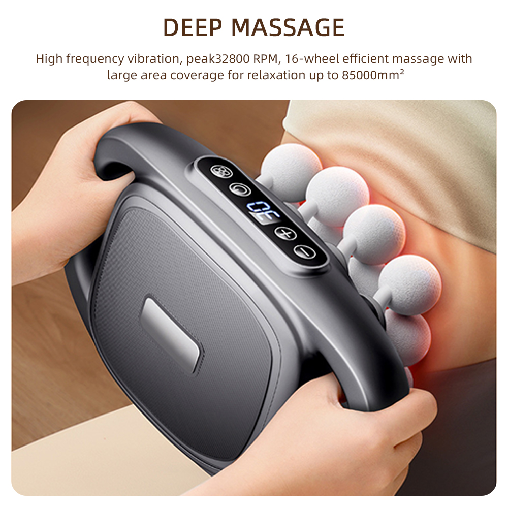 16-Head Fascia Gun High-Freque - огляд і ціна Scalp Massager Electric