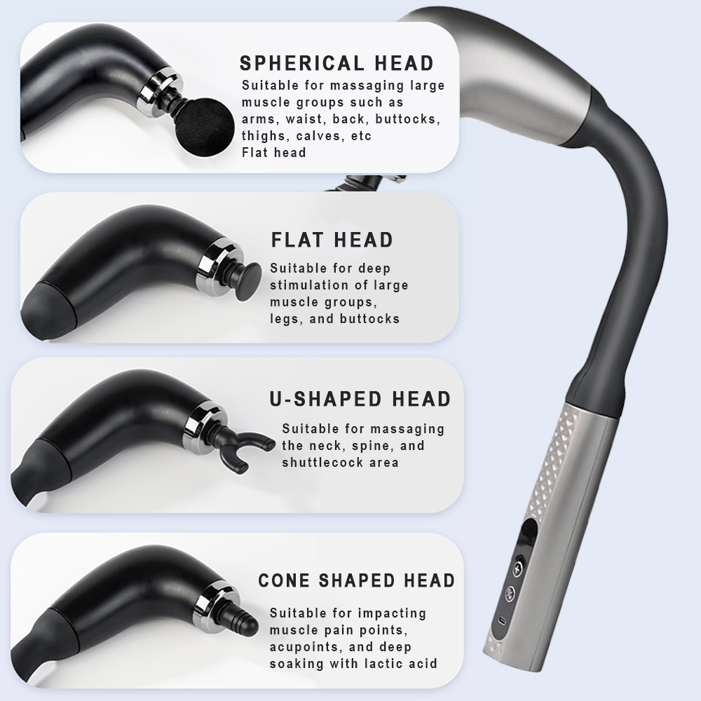 Portable Fascial Massage Gun E - огляд і ціна Scalp Massager Electric