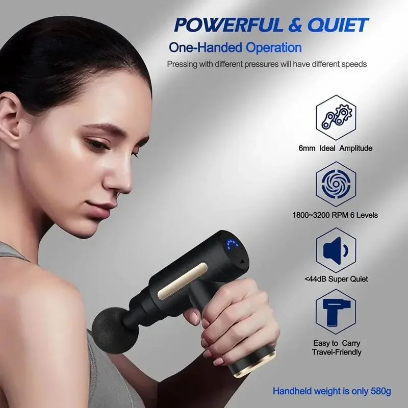 Portable Fascial Massage Gun E - огляд і ціна Scalp Massager Electric