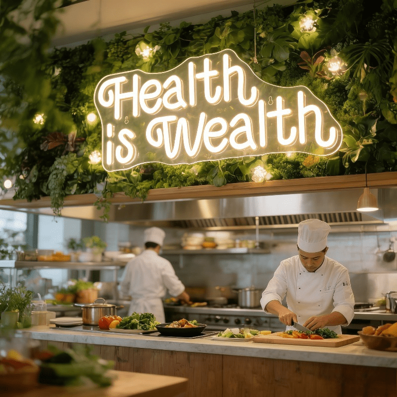 Health is Wealth Neon Sign LED - огляд і ціна Health Wellness Gym