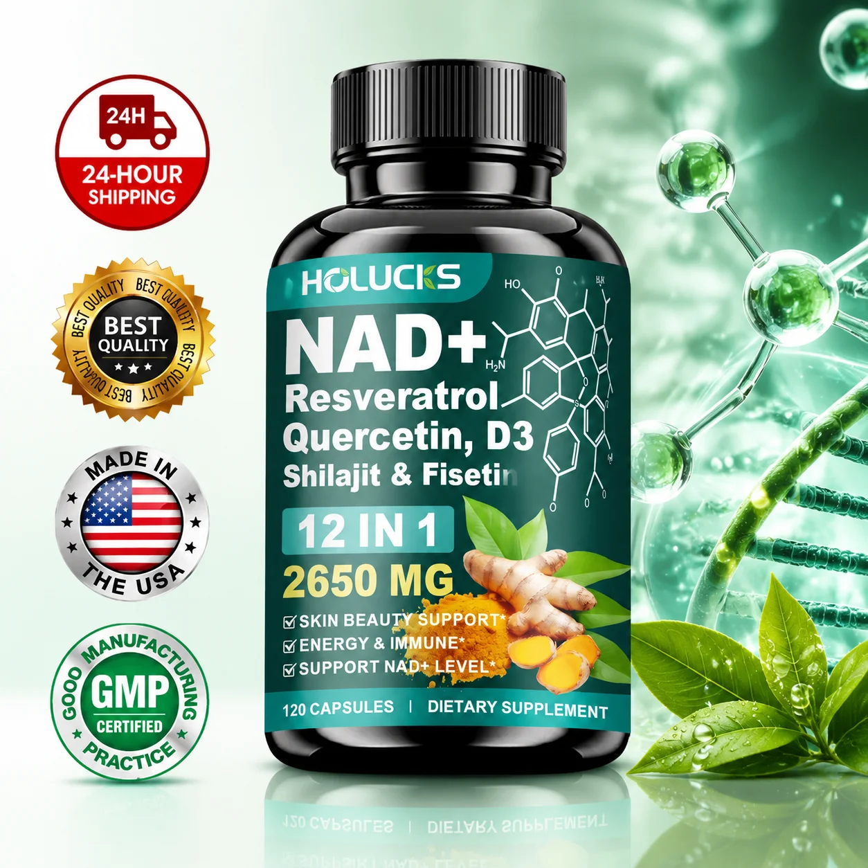 High Potency NAD+ Supplement,  - огляд і ціна Health Wellness Day